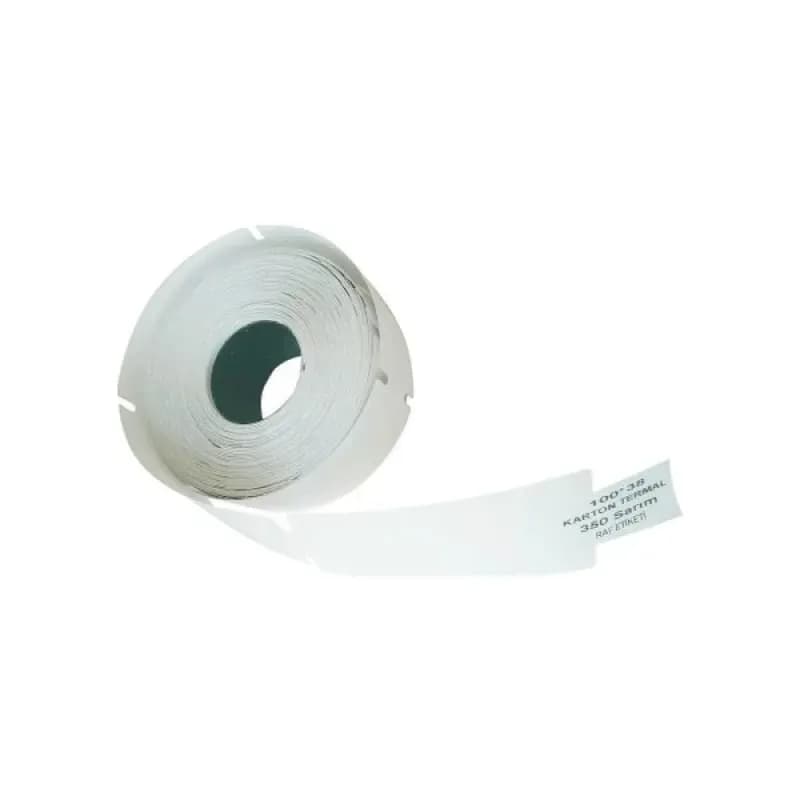 ETİKET KARTON ÇENTİKLİ 100 x 38  - 350 SARIM